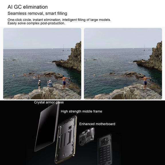 Realme 13 Pro+, 12GB+512GB, Screen Fingerprint Identification, 6.7 inch Realme UI 5.0 Snapdragon 7s Gen 2 Octa Core, NFC, Network: 5G (Gold)