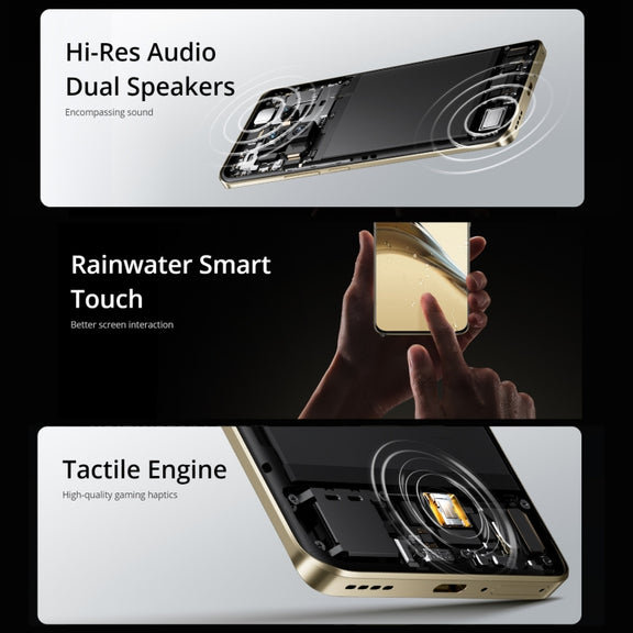 Realme 13 Pro+, 12GB+512GB, Screen Fingerprint Identification, 6.7 inch Realme UI 5.0 Snapdragon 7s Gen 2 Octa Core, NFC, Network: 5G (Gold)