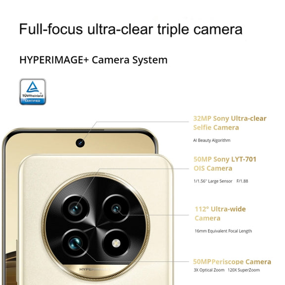 Realme 13 Pro+, 12GB+512GB, Screen Fingerprint Identification, 6.7 inch Realme UI 5.0 Snapdragon 7s Gen 2 Octa Core, NFC, Network: 5G (Emerald Green)