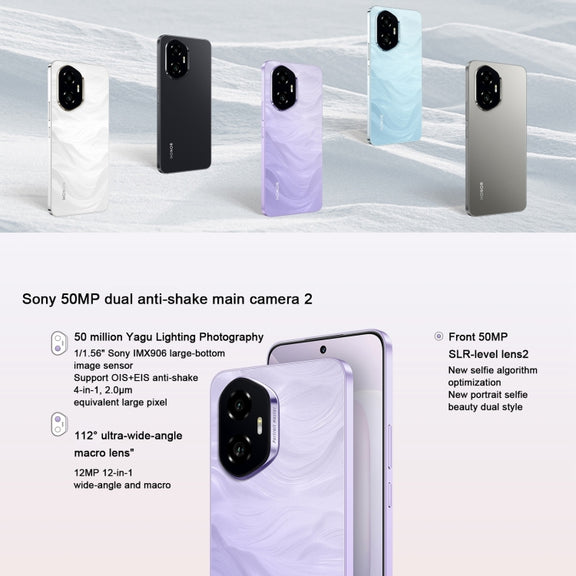 Honor 300, 12GB+256GB, Screen Fingerprint, 6.7 inch MagicOS 9.0 / Android 15 Snapdragon 7 Gen 3 Octa Core, Network: 5G, NFC, OTG, Support Google Play (Grey)