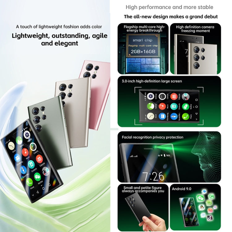 SOYES S24 Pro, 2GB+16GB, 3.0 inch Android 9.0 MTK6580 Quad Core, Bluetooth, WiFi, Network: 3G, Dual SIM (Black)