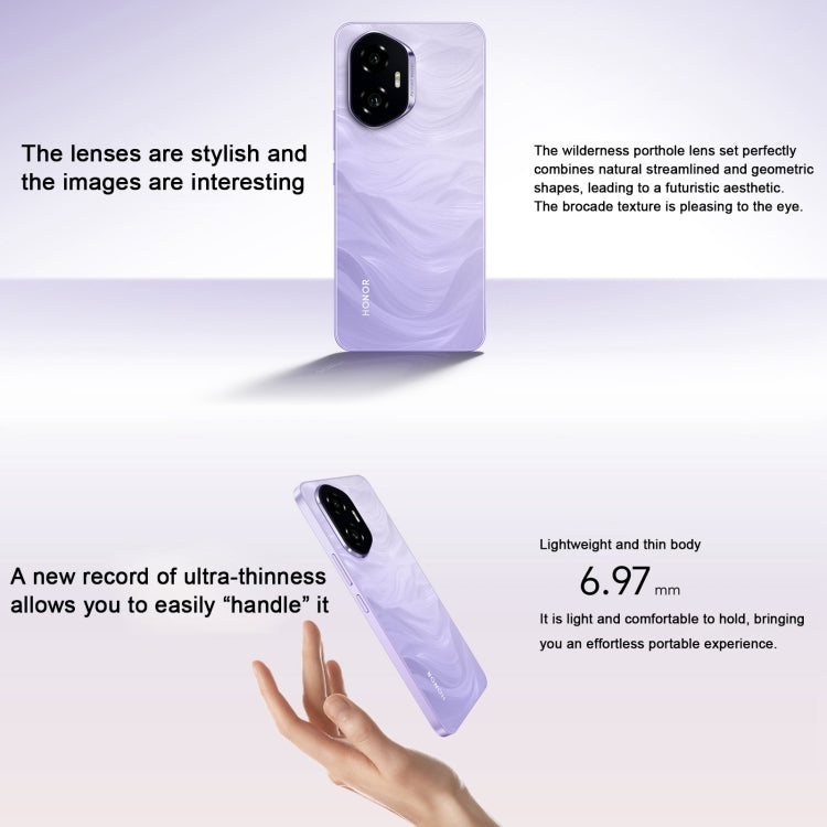 Honor 300, 16GB+512GB, Screen Fingerprint, 6.7 inch MagicOS 9.0 / Android 15 Snapdragon 7 Gen 3 Octa Core, Network: 5G, NFC, OTG, Support Google Play (Grey)