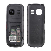 UNIWA E1808 Elder Keypad Phone, 1.77 inch SC6531E, LED Flashlight, 21 Keys, Network: 2G, Triple SIM, EU Plug (Black)