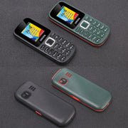 UNIWA E1808 Elder Keypad Phone, 1.77 inch SC6531E, LED Flashlight, 21 Keys, Network: 2G, Triple SIM, EU Plug (Black)