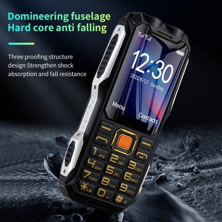 Q8-1 Triple Proofing Elder Phone, 16800mAh Battery, 2.4 inch, 21 Keys, Bluetooth, LED Flashlight, FM, SOS, Dual SIM, Network: 4G (Red)