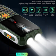 Q8-1 Triple Proofing Elder Phone, 16800mAh Battery, 2.4 inch, 21 Keys, Bluetooth, LED Flashlight, FM, SOS, Dual SIM, Network: 4G (Red)