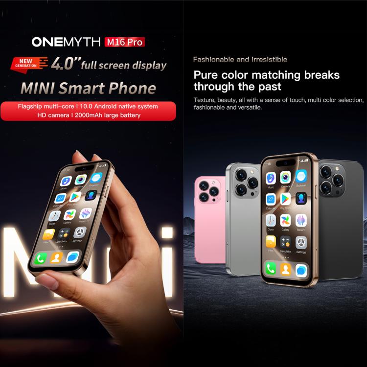SOYES ONEMYTH M16 Pro, 2GB+16GB, 4.0 inch Android 10.0 MTK6580 Quad Core, Network: 3G, Dual SIM (Grey)