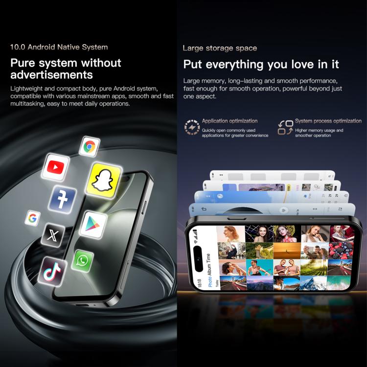 SOYES ONEMYTH M16 Pro, 2GB+16GB, 4.0 inch Android 10.0 MTK6580 Quad Core, Network: 3G, Dual SIM (Pink)