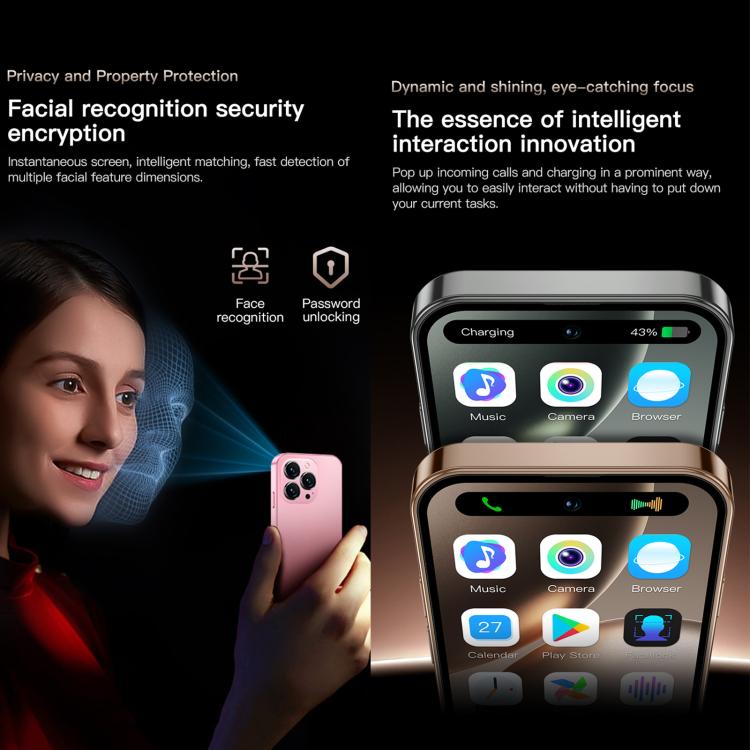 SOYES ONEMYTH M16 Pro, 2GB+16GB, 4.0 inch Android 10.0 MTK6580 Quad Core, Network: 3G, Dual SIM (Pink)