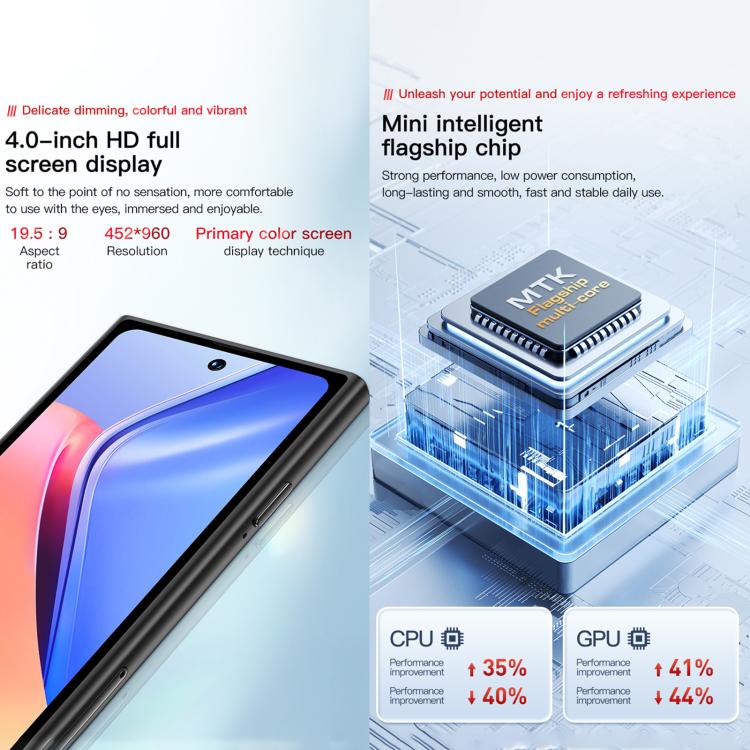 SOYES ONEMYTH S25 Pro, 2GB+16GB, 4.0 inch Android 10.0 MTK6580 Quad Core, Network: 3G, Dual SIM (Black)