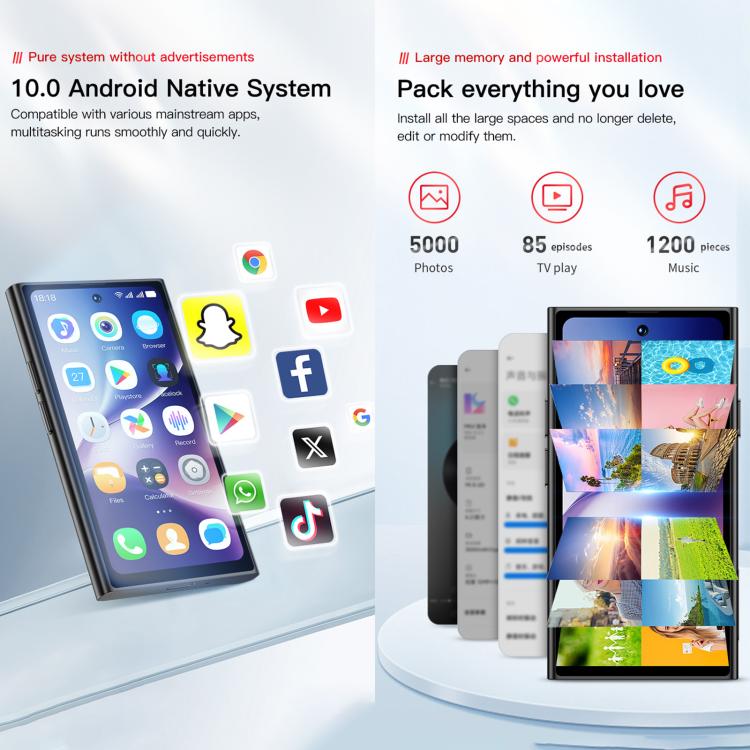 SOYES ONEMYTH S25 Pro, 2GB+16GB, 4.0 inch Android 10.0 MTK6580 Quad Core, Network: 3G, Dual SIM (Black)