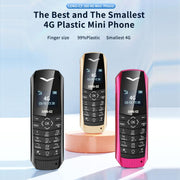 LONG-CZ S60 4G Mini Phone, 1.77 inch Unisoc T107, LED Flashlight, 21 Keys, Network: 4G, Single SIM (Rose Red)