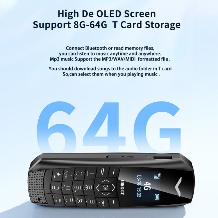LONG-CZ S60 4G Mini Phone, 1.77 inch Unisoc T107, LED Flashlight, 21 Keys, Network: 4G, Single SIM (Rose Red)
