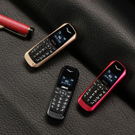 LONG-CZ S60 4G Mini Phone, 1.77 inch Unisoc T107, LED Flashlight, 21 Keys, Network: 4G, Single SIM (Rose Red)
