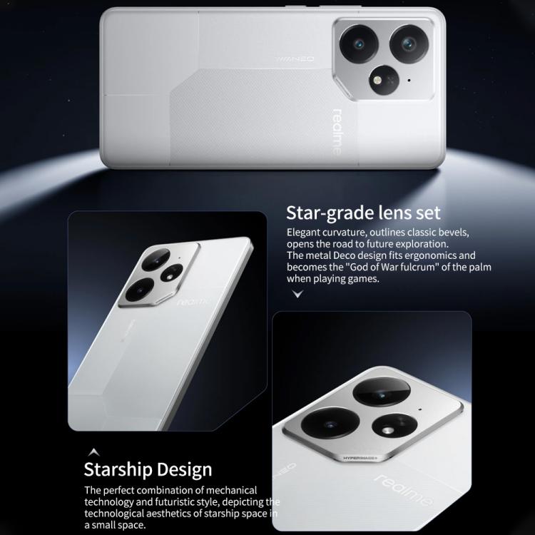Realme Neo7, 12GB+256GB, 6.78 inch Android 15 / Realme UI 6.0 MediaTek Dimensity 9300+ Octa Core, NFC, Network: 5G, Support Google Play (White)