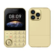 V9 Card Mobile Phone, 2.01 inch, MTK6261D, Support Bluetooth, FM, Torch, GSM, Dual SIM (Gold) - free shipping - PMc TechLife - Order now!