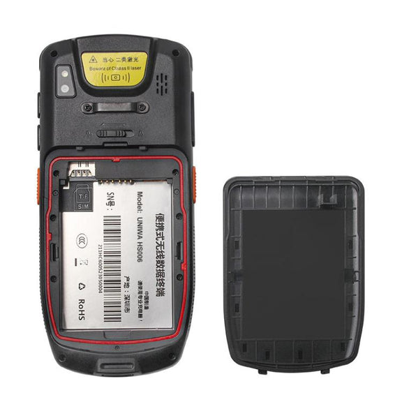 UNIWA HS006 Industrial PDA QR Code Scanner, 2GB+16GB, 4.0 inch Android 11 MediaTek MT6762 Octa Core, NFC, Network: 4G (US Plug)
