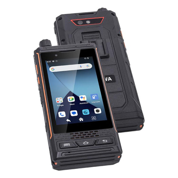 UNIWA P4 Plus VHF Walkie Talkie Rugged Phone, 4GB+64GB, 4.0 inch Android 14 MediaTek MT6765 Helio P35 Octa Core, Network: 4G (US Plug)