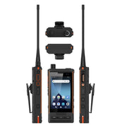 UNIWA P4 Plus VHF Walkie Talkie Rugged Phone, 4GB+64GB, 4.0 inch Android 14 MediaTek MT6765 Helio P35 Octa Core, Network: 4G (US Plug)