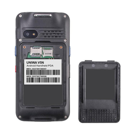 UNIWA V5N Barcode PDA Rugged Phone, 4GB+64GB, 5.5 inch Android 12 MediaTek MT6765 Helio P35 Octa Core, NFC, Network: 4G (US Plug)