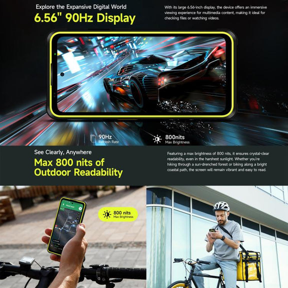 Ulefone Armor X31, 6GB+128GB, Night Vision, IP68/IP69K Rugged Phone, 6.56 inch Android 14 MediaTek Helio G91 Octa Core, Network: 4G, NFC, OTG (Black)