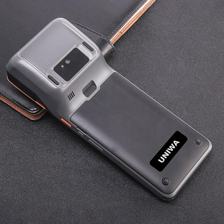 UNIWA V4P Standard Edition, 6 inch NFC Android 13 Smart Handheld POS Phone with Thermal Printer, 3GB+16GB, Unisoc SC9863a Octa Core, Network: 4G (Black)