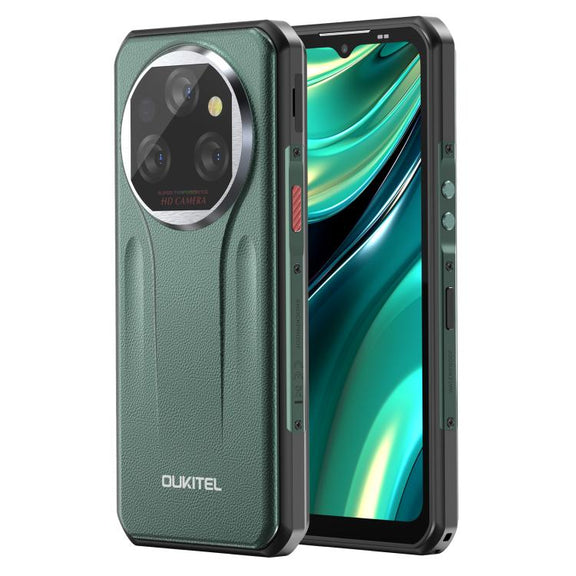 Oukitel WP39 Pro 5G Rugged Phone, 12GB+512GB, Night Vision, Fingerprint Identification, 6.6 inch Android 14 MediaTek Dimensity 6300 Octa Core, NFC, OTG, Network: 5G (Green)