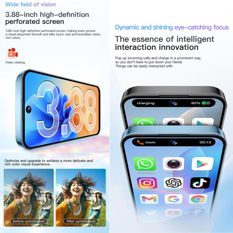 SOYES XS19, 2GB+16GB, 3.88 inch Android 10.0 MTK6580 Quad Core, Network: 3G, Dual SIM (Black)
