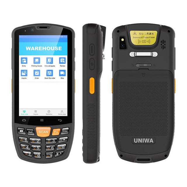 UNIWA HS006 Industrial PDA QR Code Scanner, 3GB+32GB, 4.0 inch Android 11 MediaTek MT6762 Octa Core, NFC, Network: 4G (AU Plug)