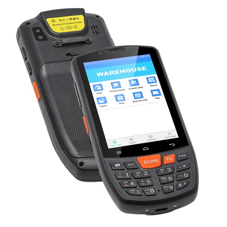 UNIWA HS006 Industrial PDA QR Code Scanner, 3GB+32GB, 4.0 inch Android 11 MediaTek MT6762 Octa Core, NFC, Network: 4G (EU Plug)