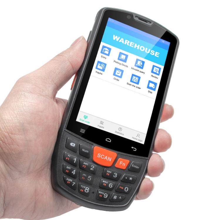 UNIWA HS006 Industrial PDA QR Code Scanner, 3GB+32GB, 4.0 inch Android 11 MediaTek MT6762 Octa Core, NFC, Network: 4G (EU Plug)