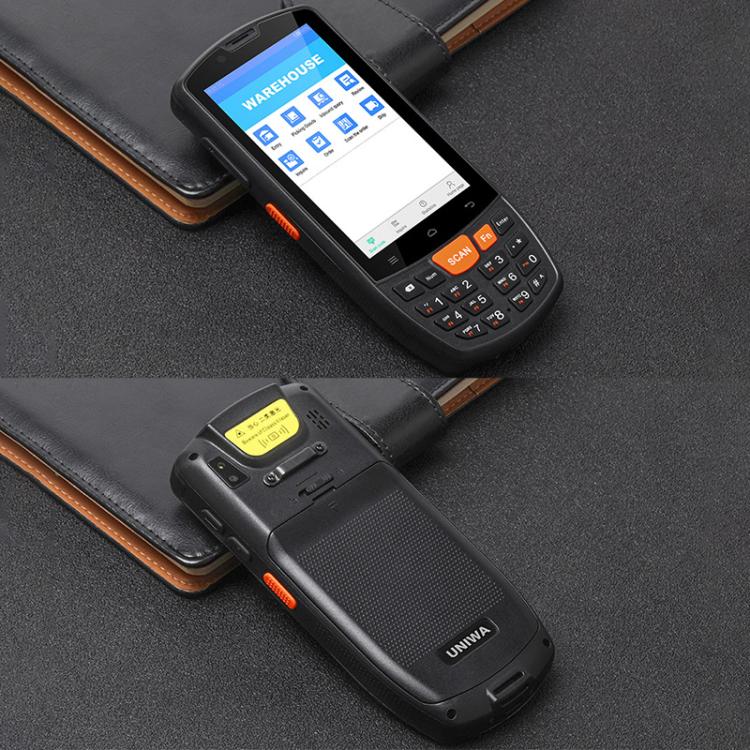 UNIWA HS006 Industrial PDA QR Code Scanner, 3GB+32GB, 4.0 inch Android 11 MediaTek MT6762 Octa Core, NFC, Network: 4G (UK Plug)