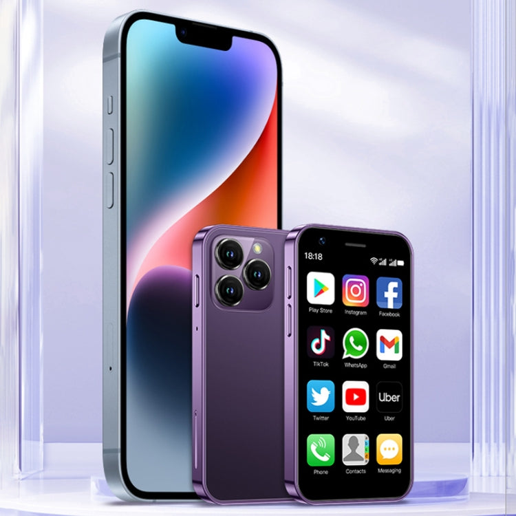 SOYES XS16, 2GB+16GB, 3.0 inch Android 10.0 MTK6737 Quad Core, Bluetooth, WiFi, Network: 4G, Dual SIM, Support Google Play Store (Purple)