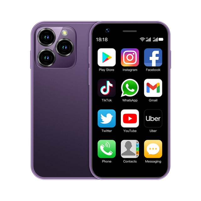 SOYES XS16, 2GB+16GB, 3.0 inch Android 10.0 MTK6737 Quad Core, Bluetooth, WiFi, Network: 4G, Dual SIM, Support Google Play Store (Purple)