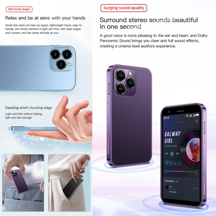 SOYES XS16, 3GB+64GB, 3.0 inch Android 10.0 MTK6737 Quad Core, Bluetooth, WiFi, Network: 4G, Dual SIM, Support Google Play Store (Black)