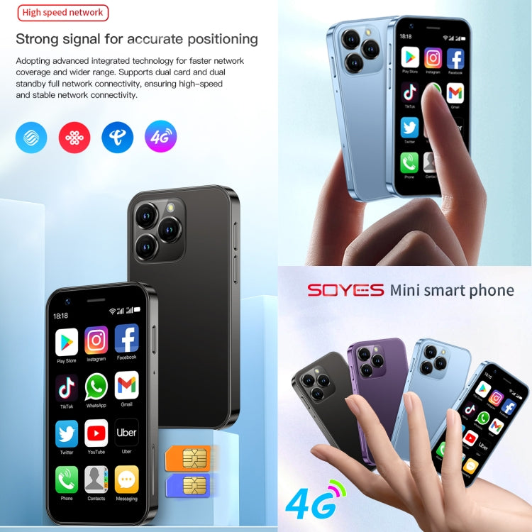 SOYES XS16, 3GB+64GB, 3.0 inch Android 10.0 MTK6737 Quad Core, Bluetooth, WiFi, Network: 4G, Dual SIM, Support Google Play Store (Black)