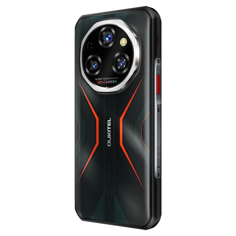 Oukitel WP55 Pro 5G Rugged Phone, 16GB+512GB, 108MP Camera, Fingerprint Identification, 6.6 inch Android 15 MediaTek Dimensity 7025 Octa Core, NFC, OTG, Network: 5G (Orange)