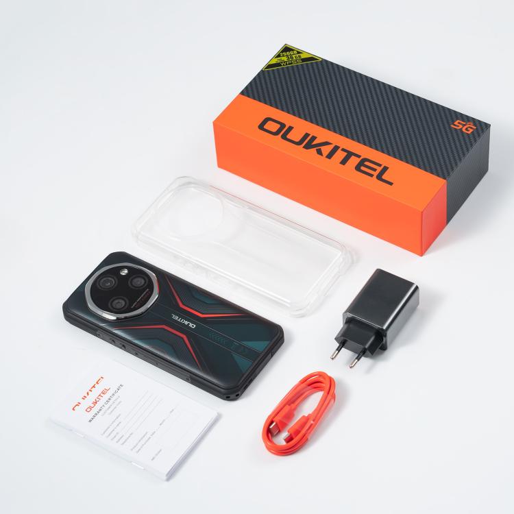 Oukitel WP55 Pro 5G Rugged Phone, 16GB+512GB, 108MP Camera, Fingerprint Identification, 6.6 inch Android 15 MediaTek Dimensity 7025 Octa Core, NFC, OTG, Network: 5G (Orange)