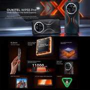 Oukitel WP55 Pro 5G Rugged Phone, 16GB+512GB, 108MP Camera, Fingerprint Identification, 6.6 inch Android 15 MediaTek Dimensity 7025 Octa Core, NFC, OTG, Network: 5G (Orange)