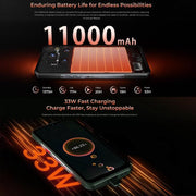 Oukitel WP55 Pro 5G Rugged Phone, 16GB+512GB, 108MP Camera, Fingerprint Identification, 6.6 inch Android 15 MediaTek Dimensity 7025 Octa Core, NFC, OTG, Network: 5G (Orange)