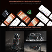 Oukitel WP55 Pro 5G Rugged Phone, 16GB+512GB, 108MP Camera, Fingerprint Identification, 6.6 inch Android 15 MediaTek Dimensity 7025 Octa Core, NFC, OTG, Network: 5G (Orange)
