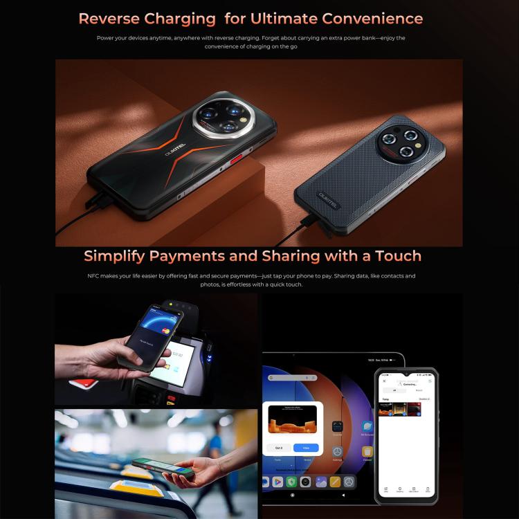 Oukitel WP55 Pro 5G Rugged Phone, 16GB+512GB, 108MP Camera, Fingerprint Identification, 6.6 inch Android 15 MediaTek Dimensity 7025 Octa Core, NFC, OTG, Network: 5G (Orange)