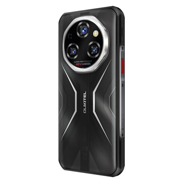 Oukitel WP55 5G Rugged Phone, 12GB+256GB, 108MP Camera, Fingerprint Identification, 6.6 inch Android 15 MediaTek Dimensity 7025 Octa Core, NFC, OTG, Network: 5G (Black)