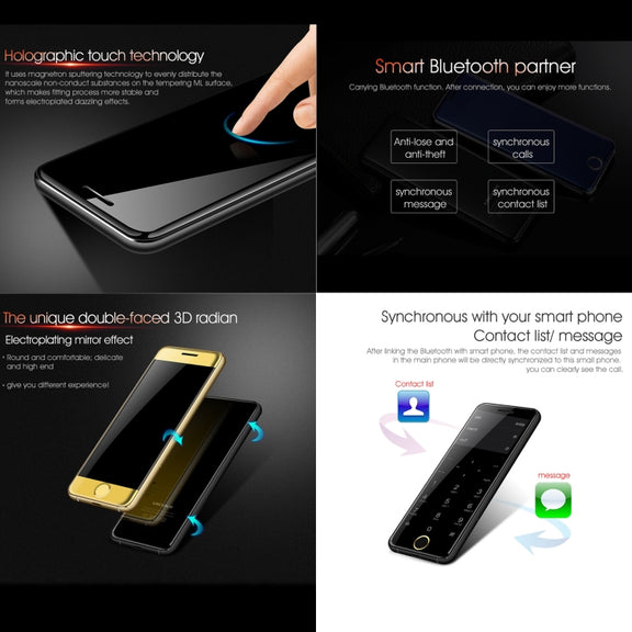 Ulcool V66+, 1.54 inch, MTK6261D, Support Bluetooth Sync, Bluetooth Dial, FM, Anti-lost, GSM, Dual SIM (Blue)