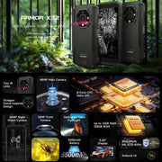 Ulefone Armor X32 Rugged Phone, 6GB+128GB, Night Vision, 5.65 inch Android 14 MediaTek Helio G91 Octa Core, Network: 4G, NFC, OTG (Lightsome Green)