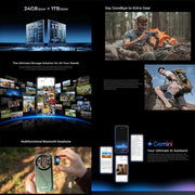 Oukitel WP200 Pro 5G Rugged Phone, 24GB+1TB, Screen Fingerprint, 6.7 inch Android 15.0 MTK Dimensity 8200 Octa-Core, NFC, OTG, Network: 5G (Black)