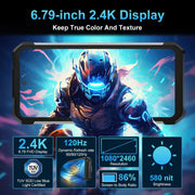 Unihertz 8849 Tank 2 Pro Night Vision Projector Rugged Phone, 12GB+256GB, 6.79 inch Android 14 MTK6789 Octa Core, Network: 4G (Black)