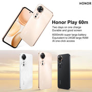 Honor Play 60m, 6GB+128GB, Side Fingerprint, 6.61 inch MagicOS 9.0 Dimensity 6300 Octa Core, Network: 5G, OTG (White)