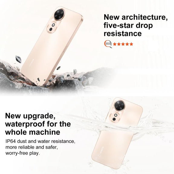 Honor Play 60m, 6GB+128GB, Side Fingerprint, 6.61 inch MagicOS 9.0 Dimensity 6300 Octa Core, Network: 5G, OTG (White)