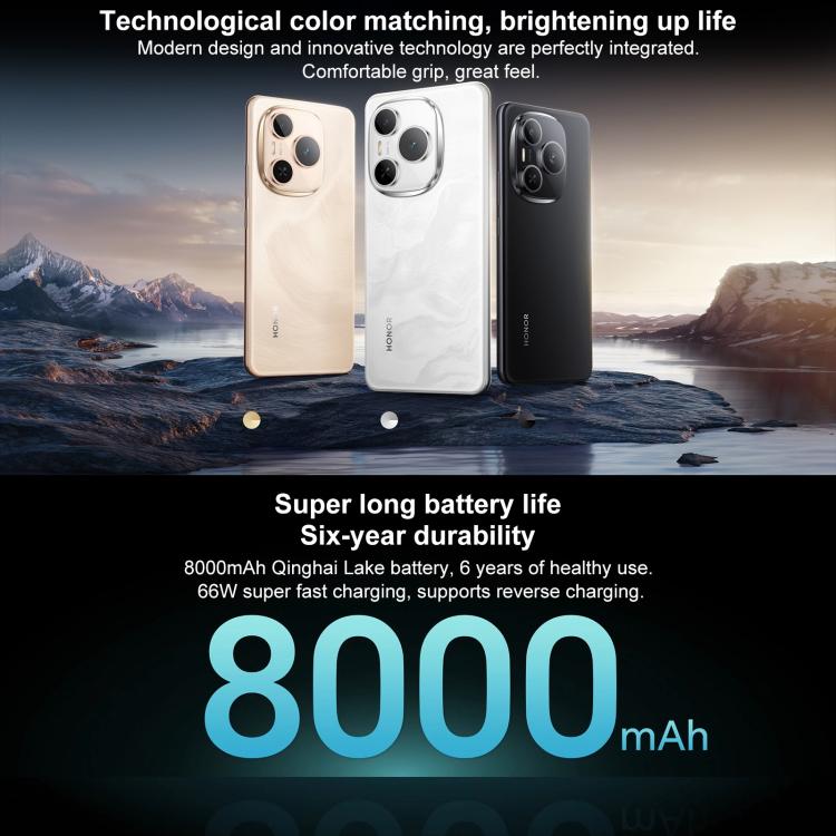 Honor Power, 12GB+512GB, Screen Fingerprint, 6.78 inch MagicOS 9.0 Snapdragon 7 Gen 3 Octa Core, Network: 5G, NFC, OTG (White)